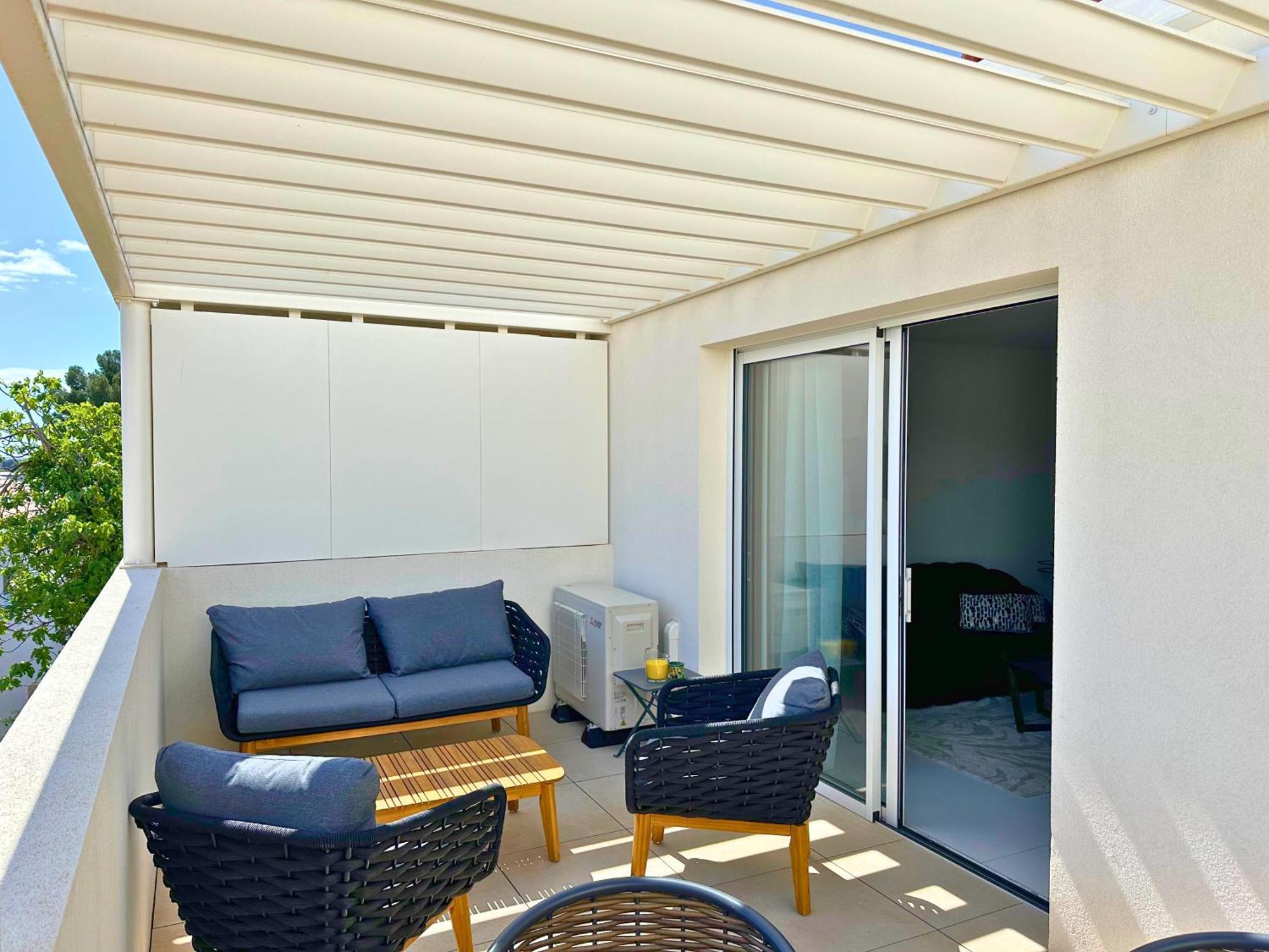 Le Square D'Evan - Appartement De Standing - Grande Terrasse Exterieure - Climatisation Saint-Aunes Esterno foto