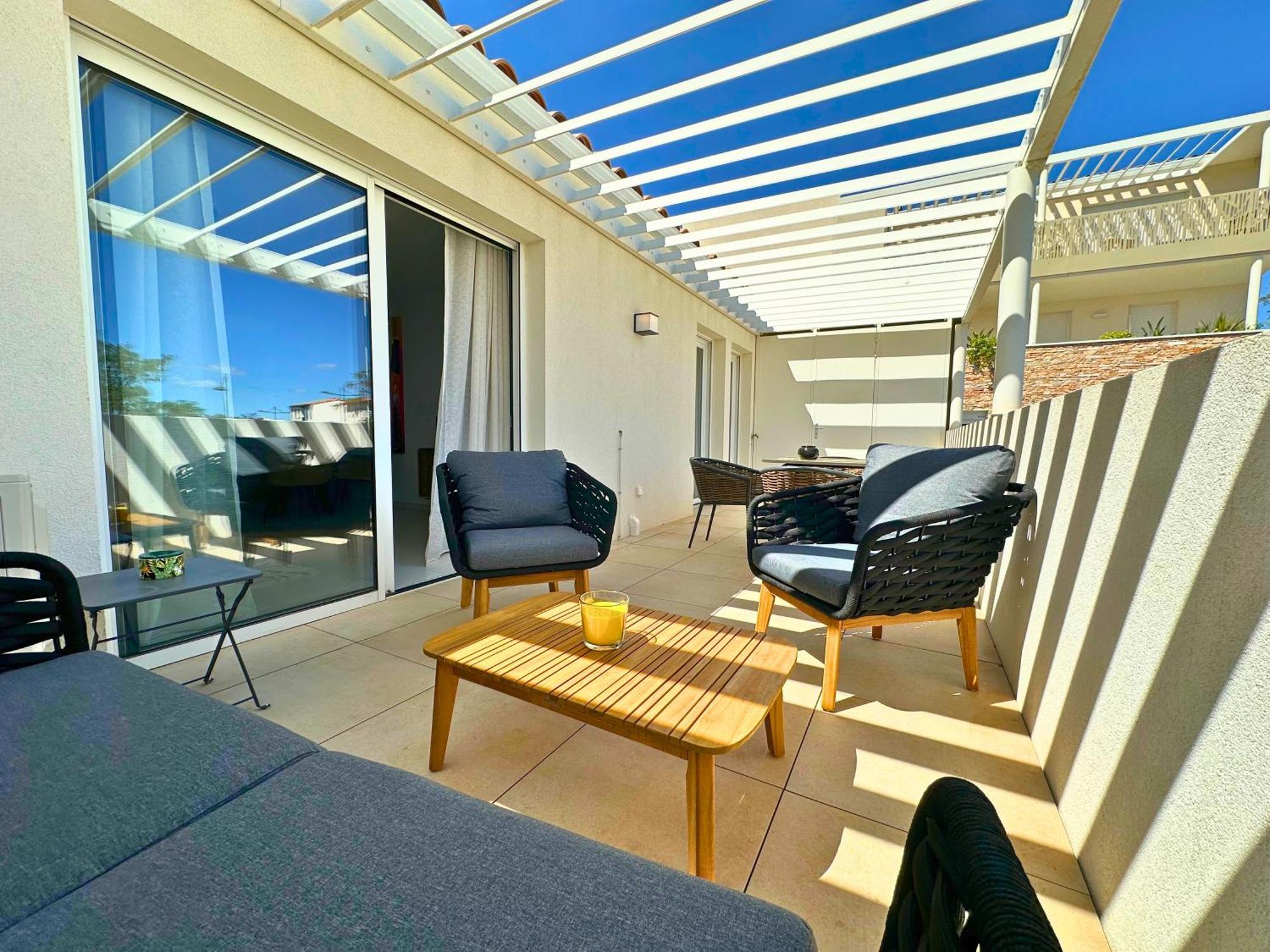 Le Square D'Evan - Appartement De Standing - Grande Terrasse Exterieure - Climatisation Saint-Aunes Esterno foto
